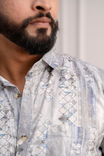 Lycra Digital Print Casual Shirt's